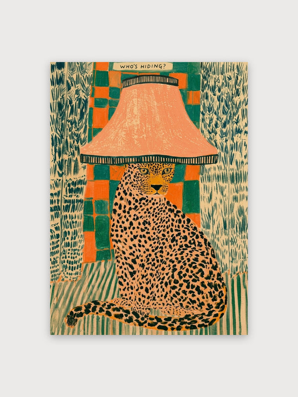 Leopard Under Lamp Hide and Seek - Digital Download