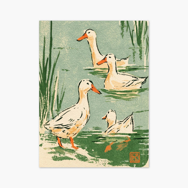 Duck Painting Print art print