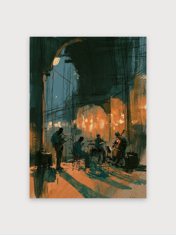 Jazz Musicians Underground Arch - Digital Download