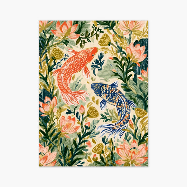 Koi Fish Wall Art art print