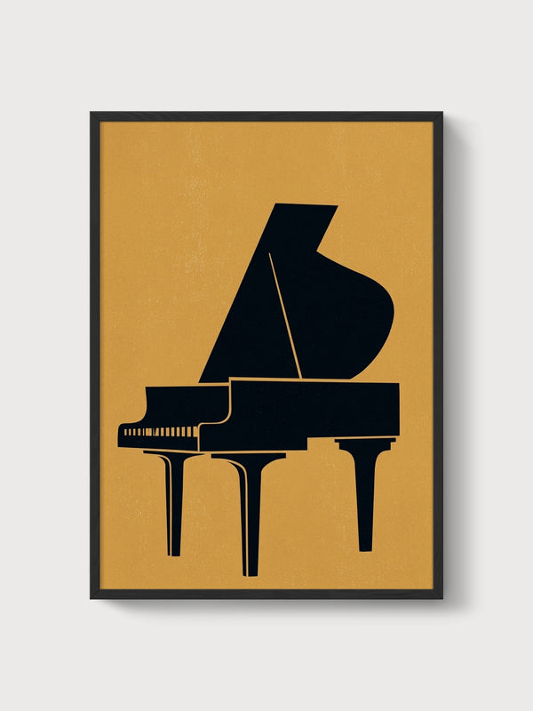 Bauhaus Print poster in black frame