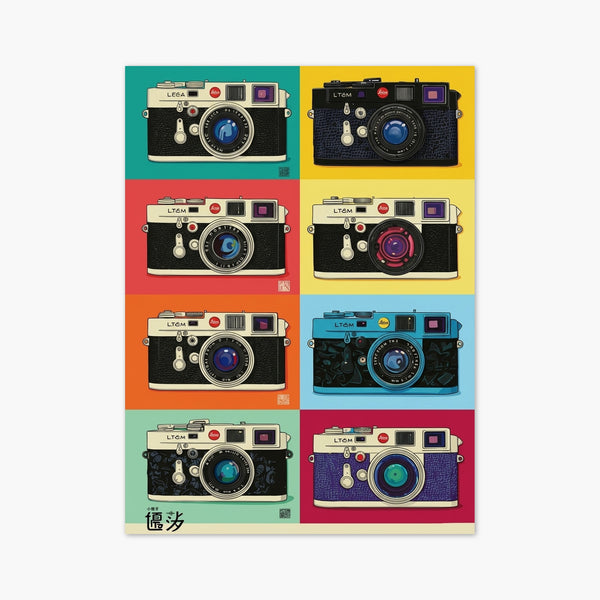 Vintage Leica Camera Pop Art art print
