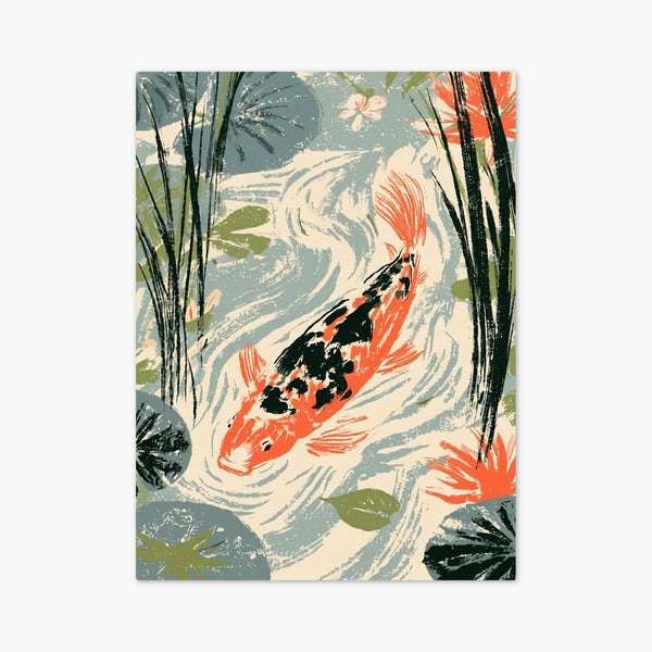 Koi Fish Wall Art art print