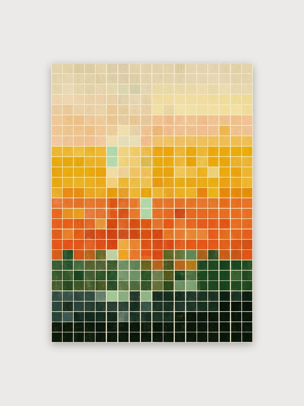 Modern Gradient Color Grid - Digital Download