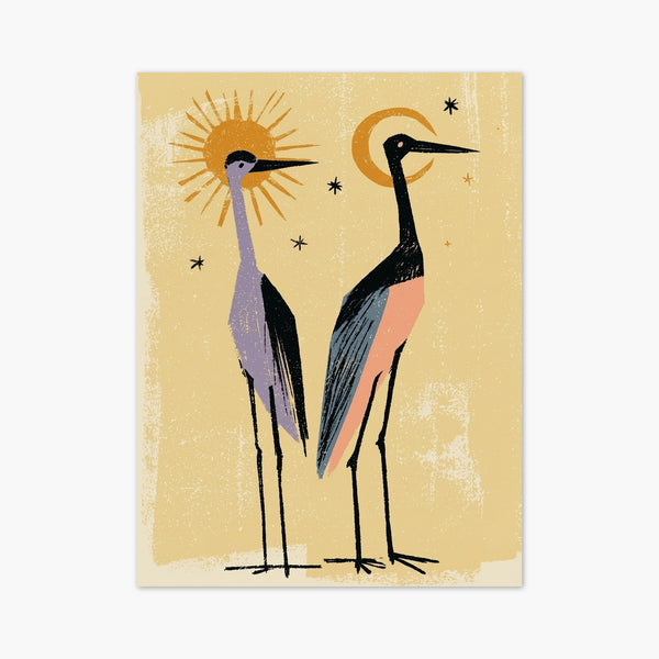 Crane Bird Art Print art print