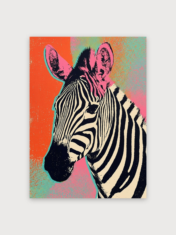 Pop Art Zebra Graphic - Digital Download
