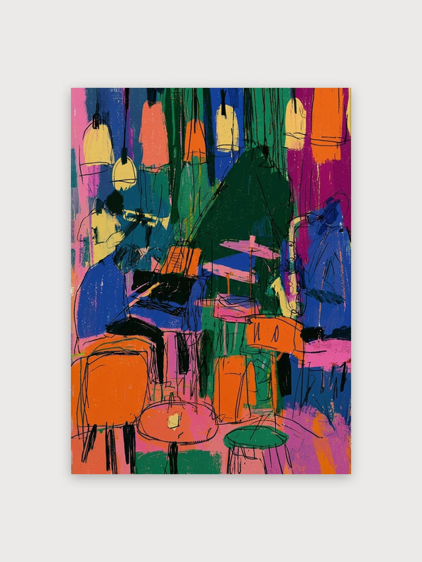 Jazz Musicians Drums Pop Art - Digital Download