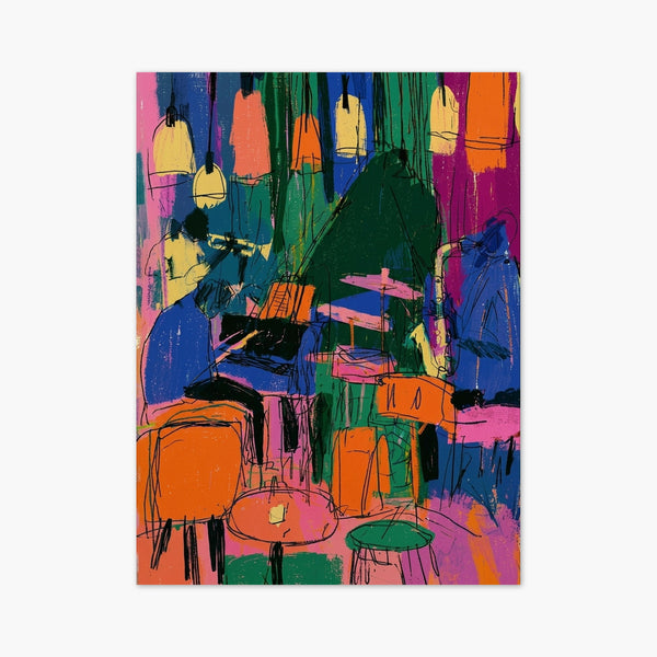 Pop Art Jazz Club Poster art print