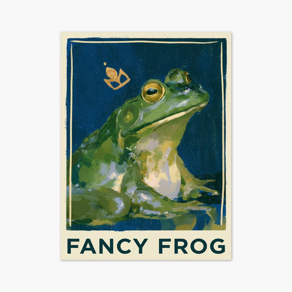 Fancy Frog Poster art print