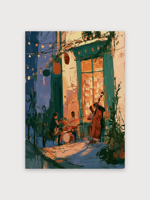 Evening Street Musicians Alley - Digital Download