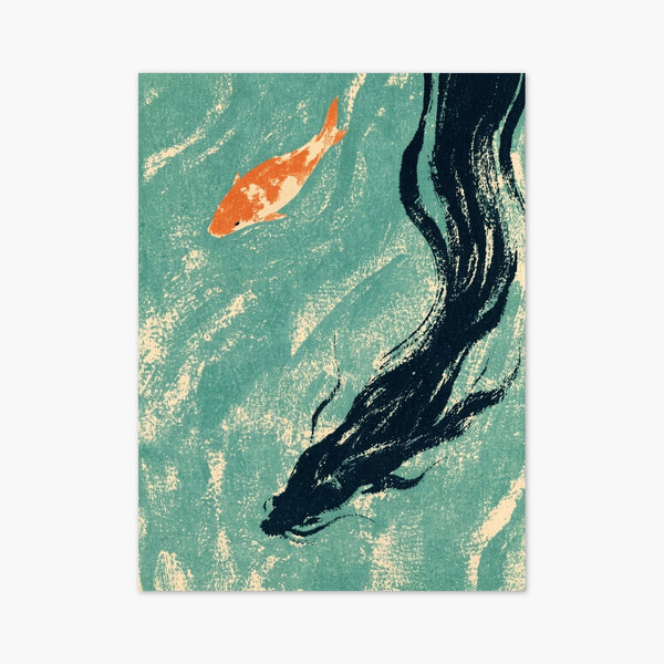 Koi Fish Wall Art art print