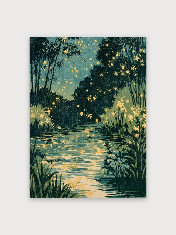Vintage Firefly Garden Stream - Digital Download
