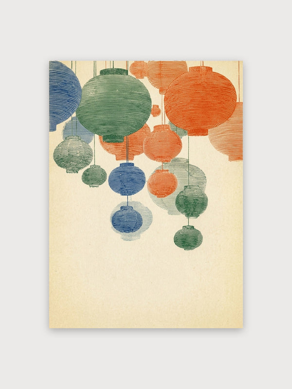 Mid Century Hanging Lanterns Design - Digital Download