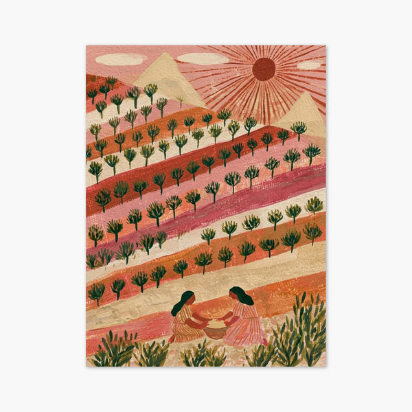 Watercolor Landscape Print art print