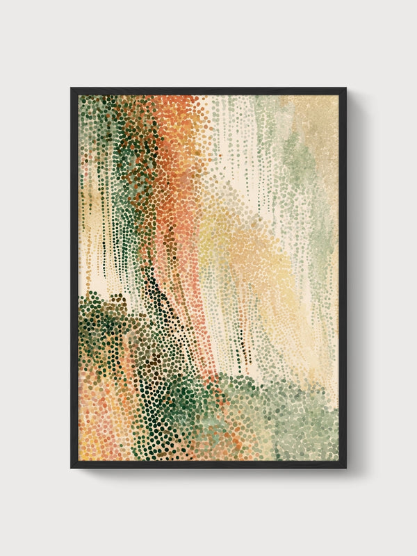 Wabi Sabi Wall Art poster in black frame