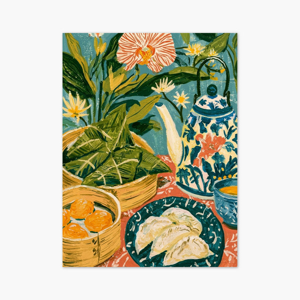 Boho Kitchen Still Life Poster art print