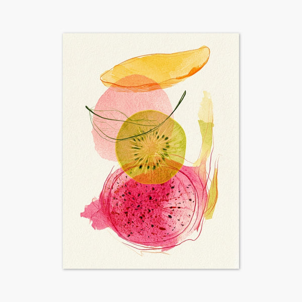 Watercolor Fruit Print art print