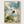 Crane Bird Print poster in oak frame