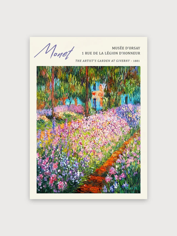 Monet Artist's Garden Giverny 1881 - Digital Download