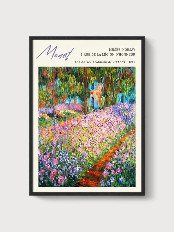 Claude Monet Print poster in black frame