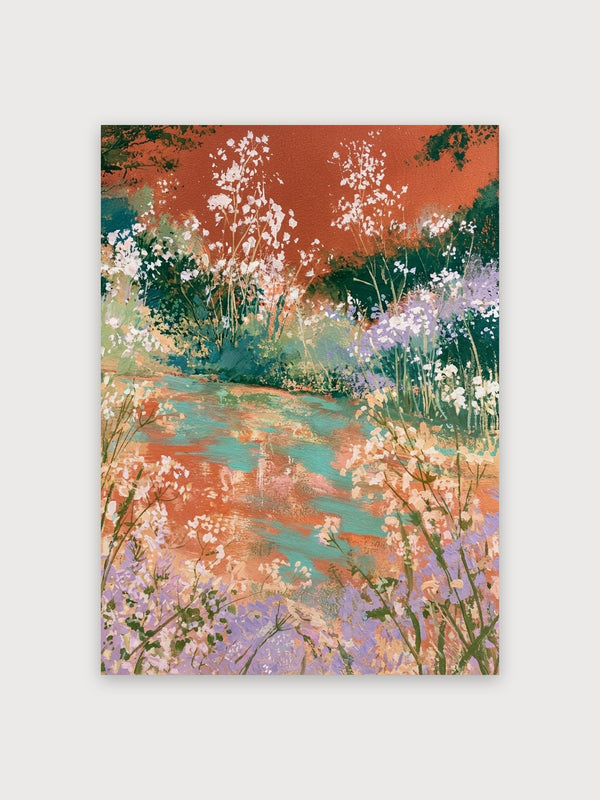 Wildflower Stream Landscape - Digital Download