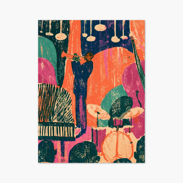 Jazz Club Poster art print
