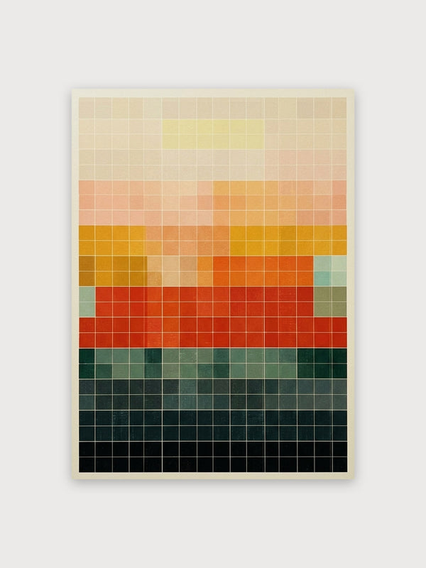 Bauhaus Color Grid Study - Digital Download