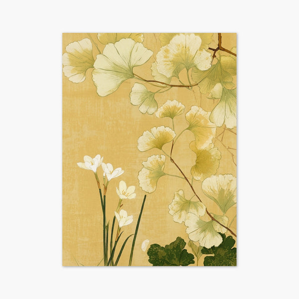 Ginkgo Biloba Watercolor Painting art print