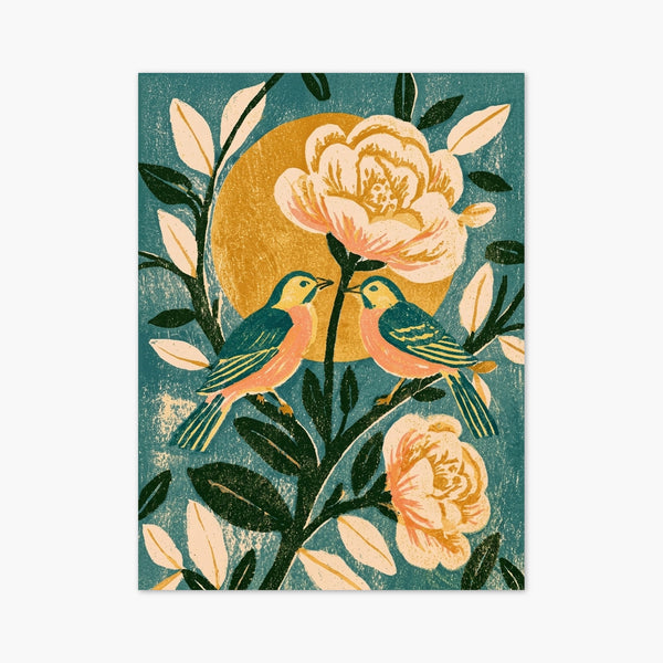 Art Nouveau Bird Print art print