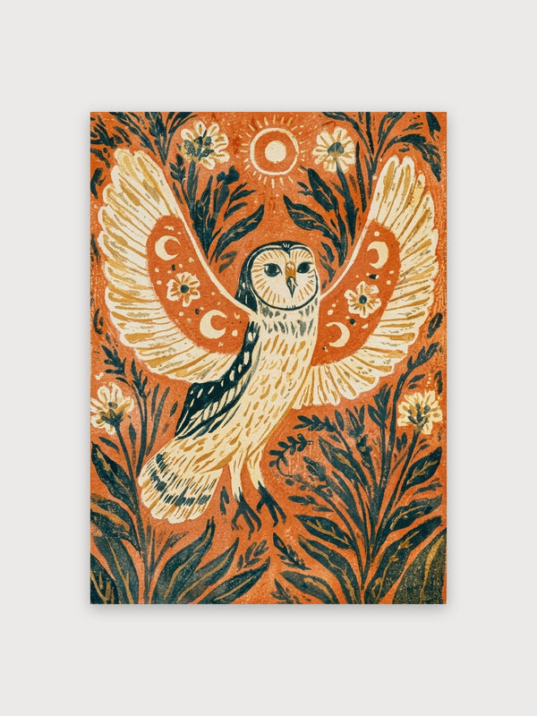Mystical Owl Wings Botanical - Digital Download