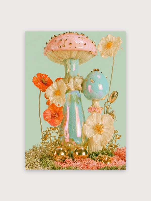 Surreal Mushroom Flower Botanical Garden - Digital Download
