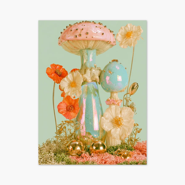 Whimsical Mushroom Wall Art art print