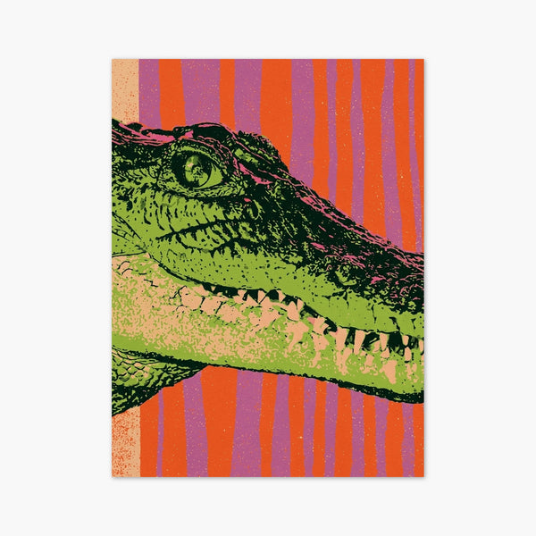 Pop Art Crocodile Poster art print