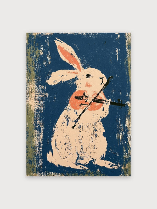 Retro Rabbit With Arrow - Digital Download