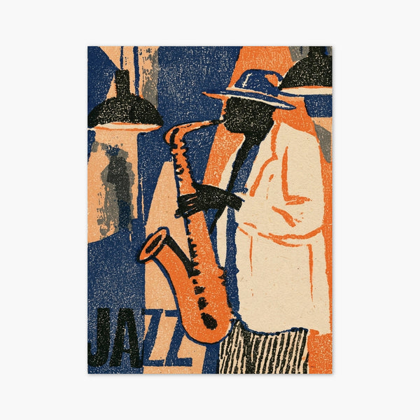 Jazz Saxophone Poster art print