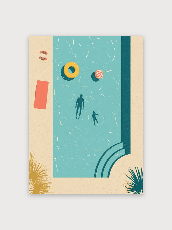 Beach Surfers Retro Coastal Swim - Digital Download
