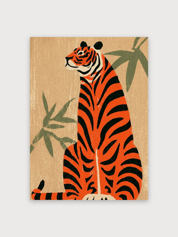 Mid Century Tiger Bamboo - Digital Download