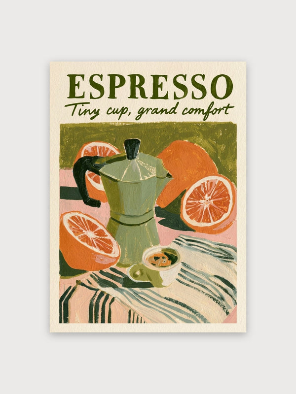 Espresso Citrus Vintage Coffee - Digital Download