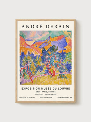 Andre Derain Print poster in oak frame