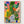 Tropical Flower Market Print poster in oak frame