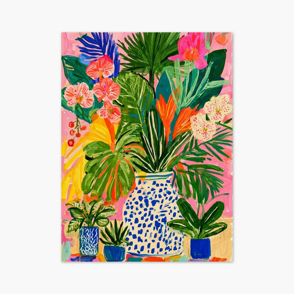 Tropical Flower Market Print art print