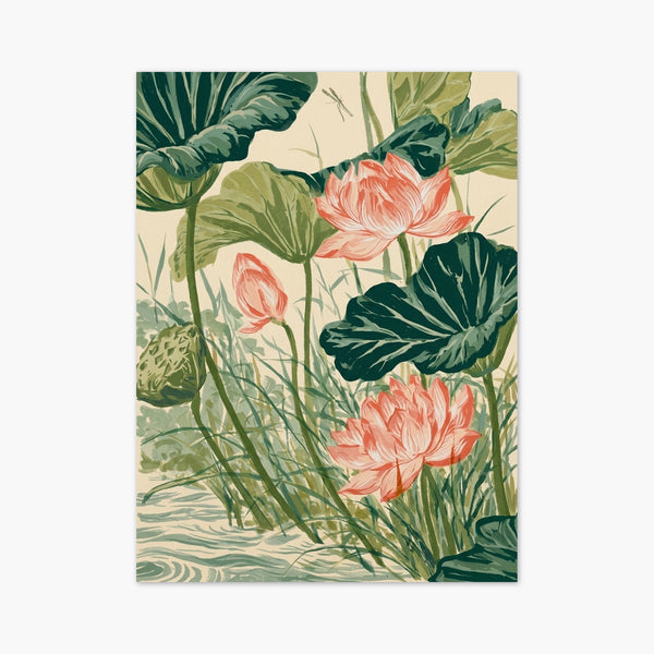 Lotus Flower Watercolor Painting art print