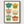 Retro Kitchen Pots Print poster in black frame