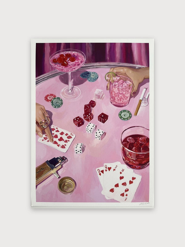 Pink Casino Night Glamour - Digital Download