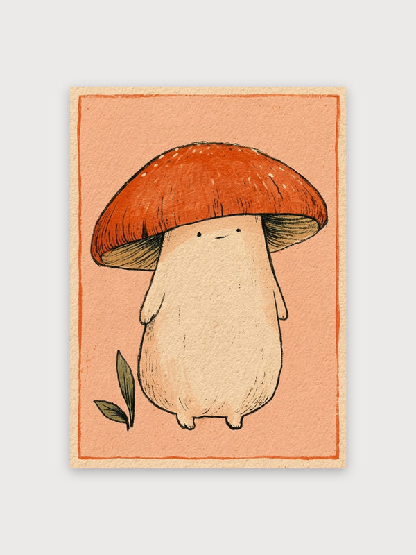 Whimsical Mushroom Creature - Digital Download