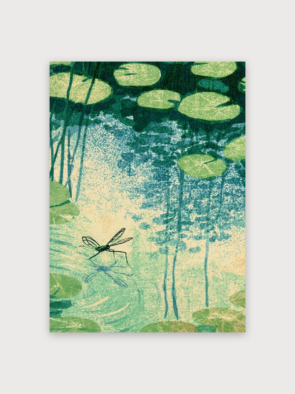 Water Lily Pond Dragonfly - Digital Download