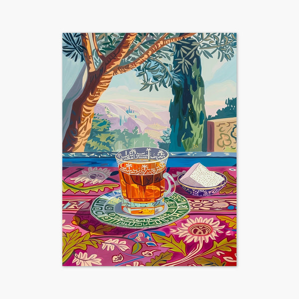 Middle Eastern Tea Landscape Print art print