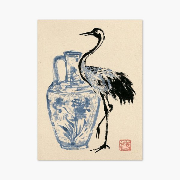 Crane Art Print art print