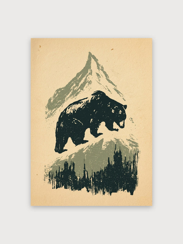 Bear Mountain Forest Vintage - Digital Download