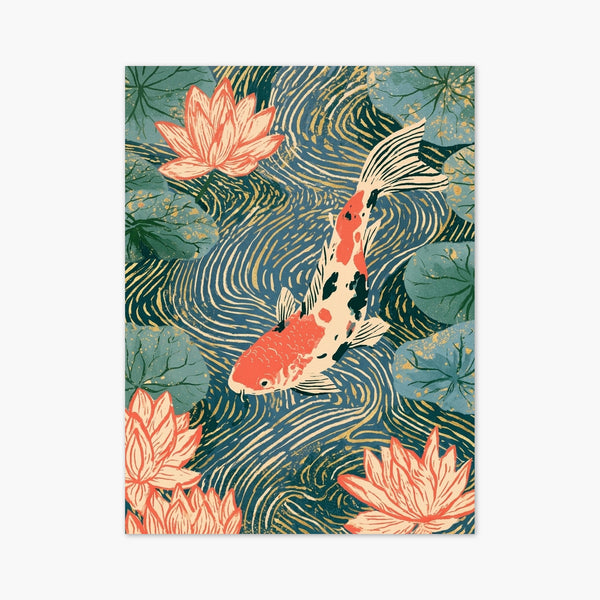 Koi Fish Wall Art art print